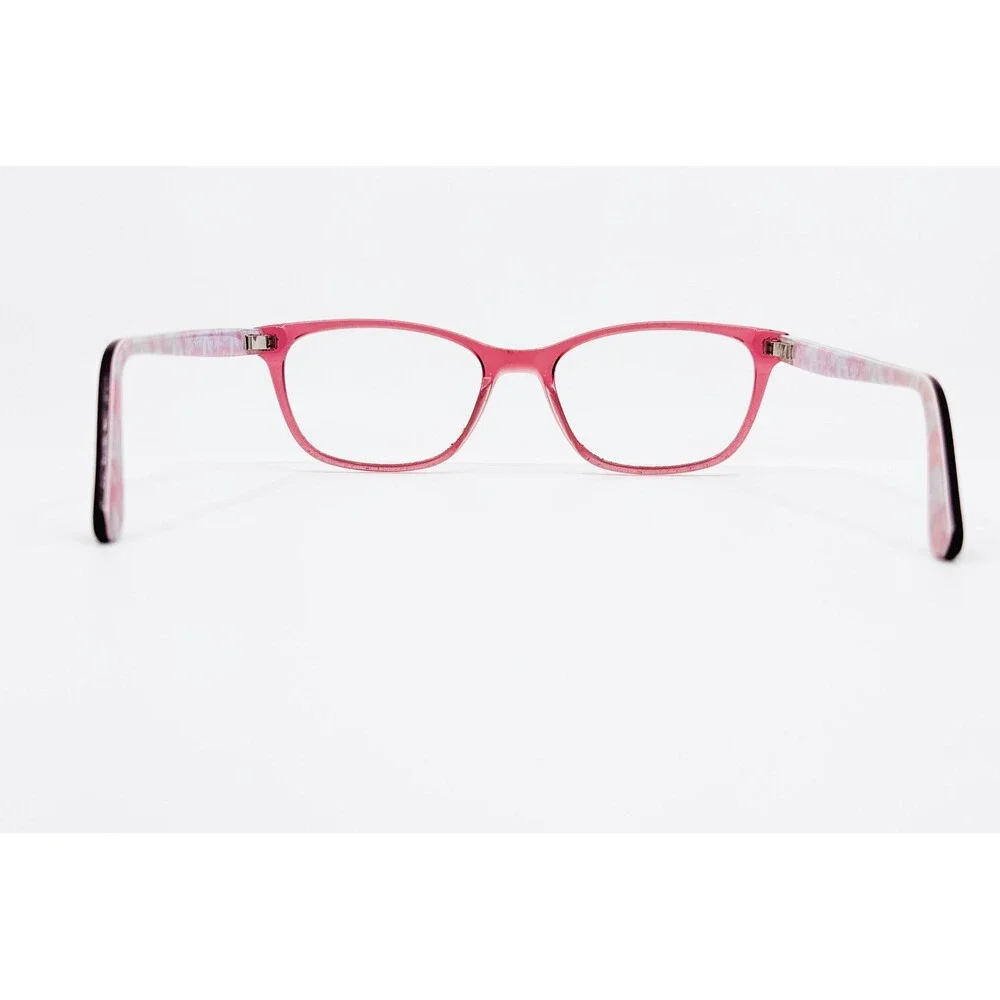 Pez Eyewear Glasses Frames Crystal Pink PE 002 Floral Star Detail 48-16-125